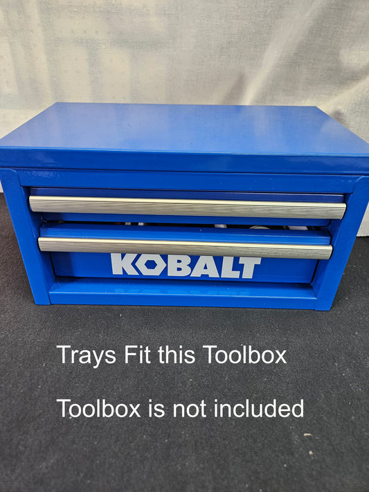 Organizing Insert Set for Sewing Storage - Fits your Kobalt Mini Toolbox - Fully Enclosed Removable Trays - Easy Access - Keep Your Items in Place - 3D Printed
